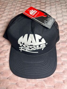 NWT Mac Tools Official Gear Racing Black Trucker Cap